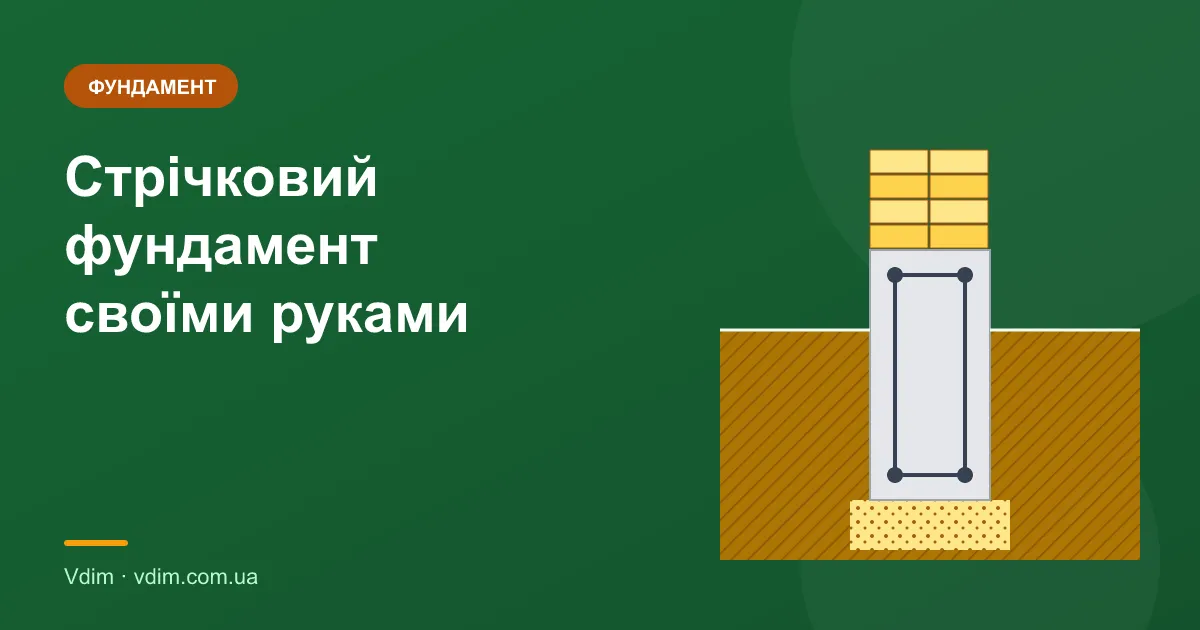 Стрічковий фундамент своїми руками: покрокова інструкція