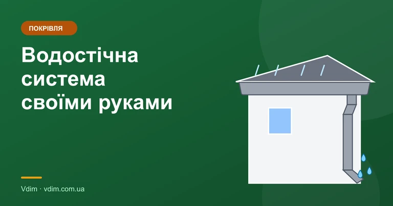 Водостічна система: розрахунок і монтаж своїми руками
